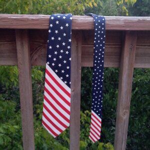 Pascal Patriotic USA flag tie